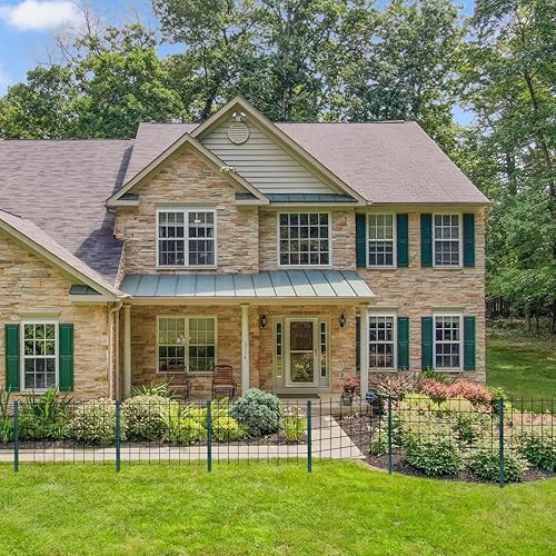 Miniatura 9 de (4 tamaños 4-5-6-7 pies) LADECH Poste de valla de metal resistente de 4 pies con 20 bridas de cremallera, postes de jardín en U para esgrima (4