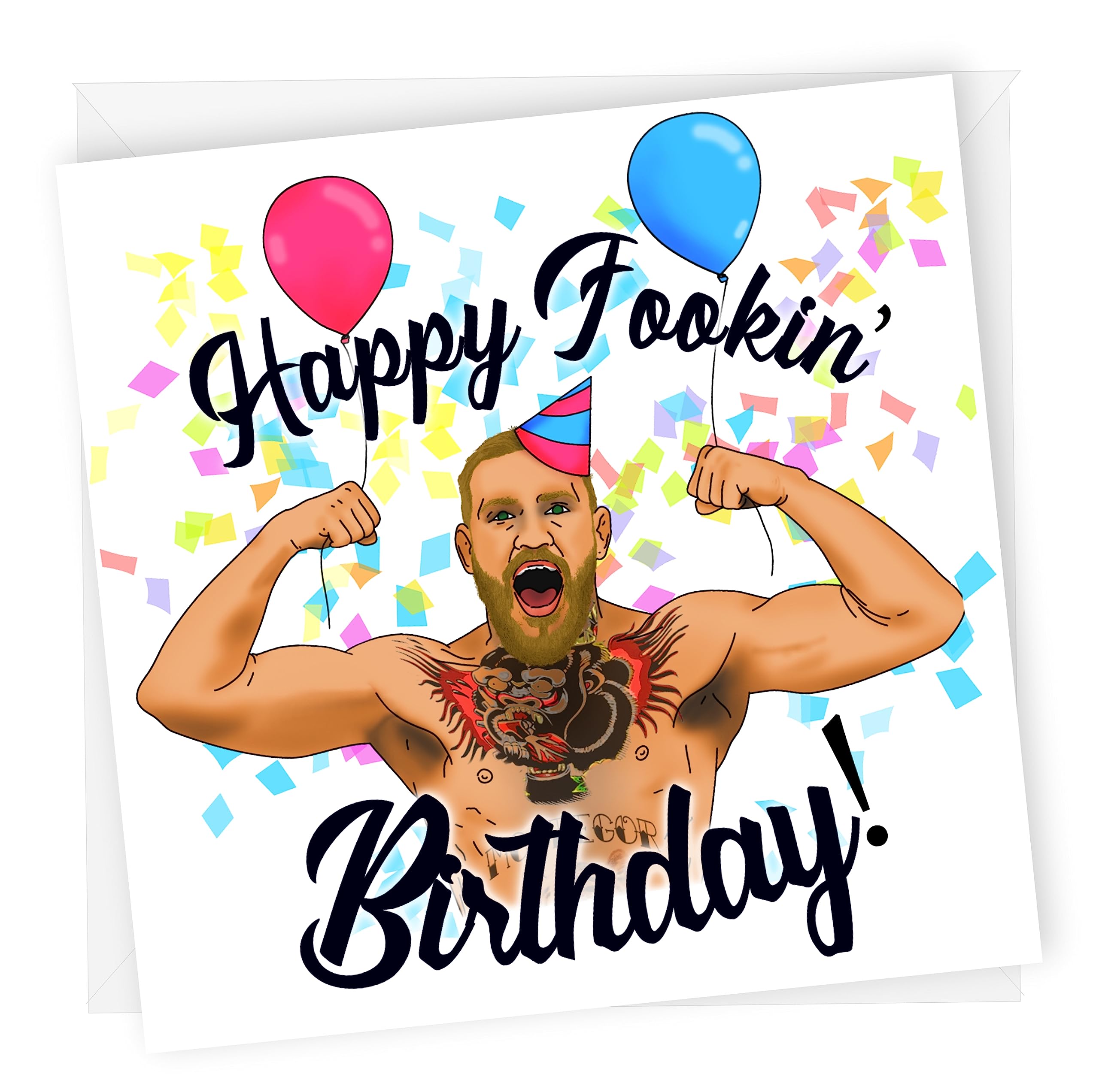 NotNiceThings Celeb rity Birthday Card (Conor McGregor Card)