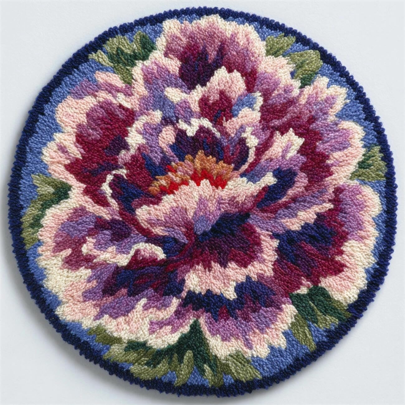 Kitquiver Tapestry Kits for Adults Purple Peony 60x60cm