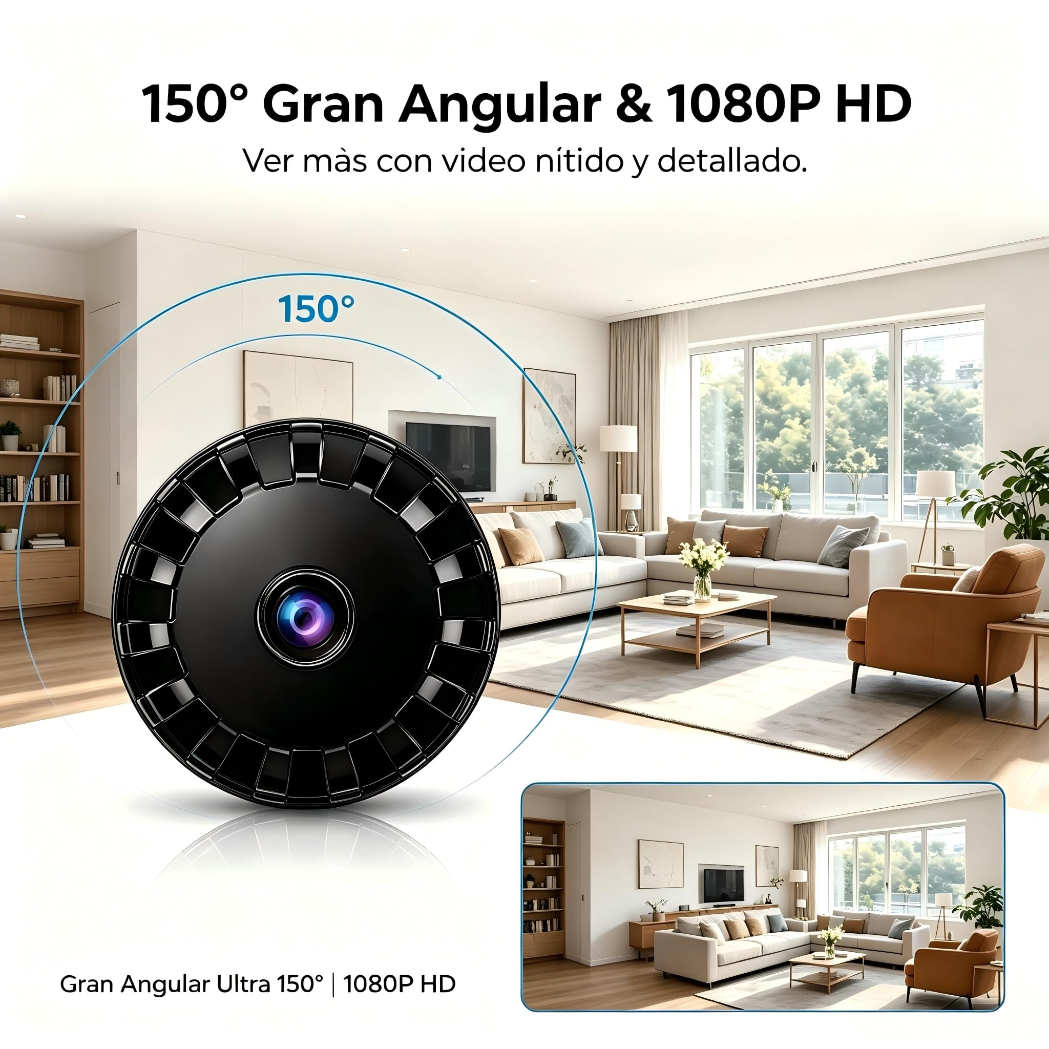 8 PCS Mini Cámara de Seguridad WiFi HD 1080P, Cámara Oculta Mejorada 2026 con Visión Nocturna, Cámara Espía Pequeña para Interior y Exterior, Ideal para Bebés, Mascotas y Vigilancia Doméstica L/X3