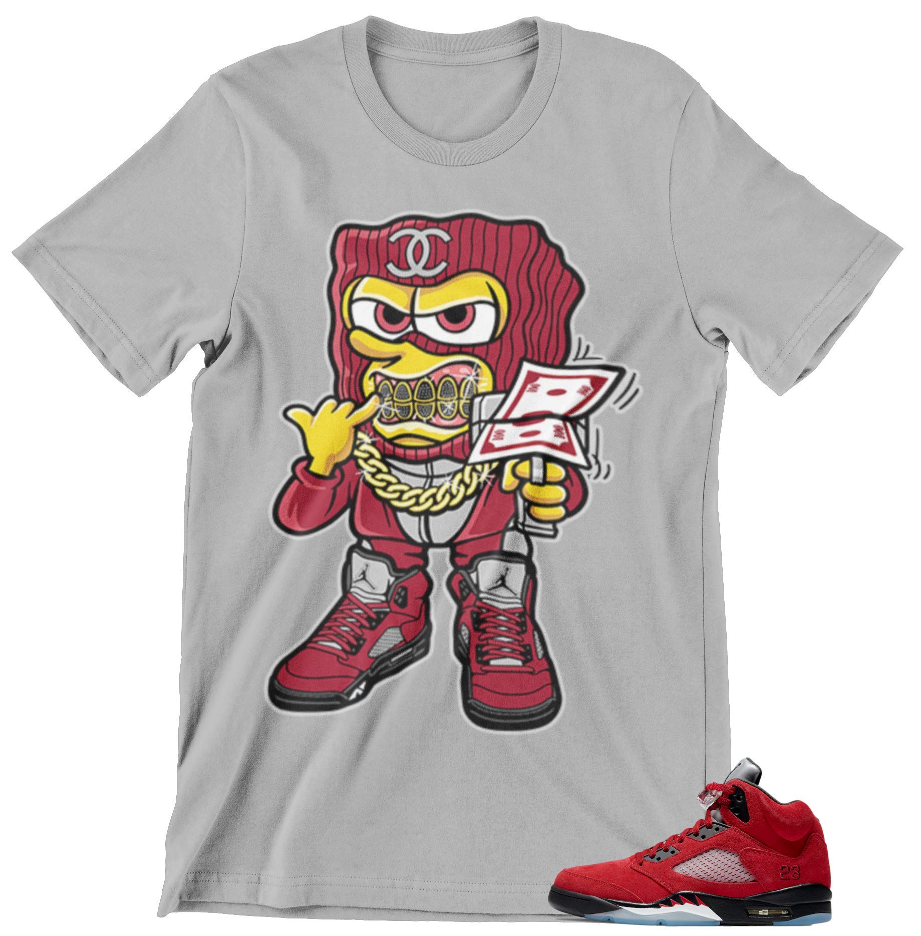 Jordan 5 Toro Bravo Raging Bull Sneaker Match T Shirt