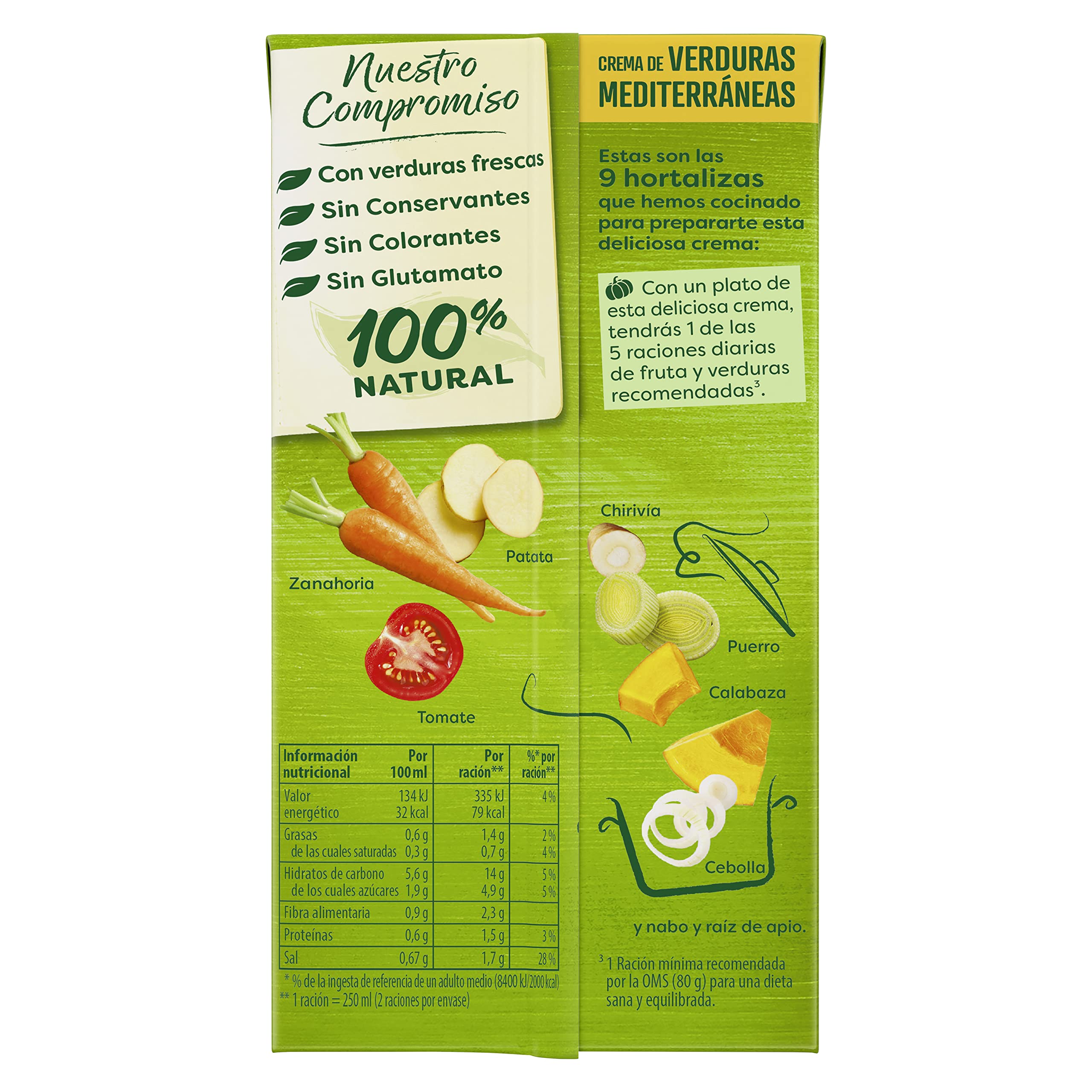 Knorr Crema de Verduras Mediterraneas 500ml