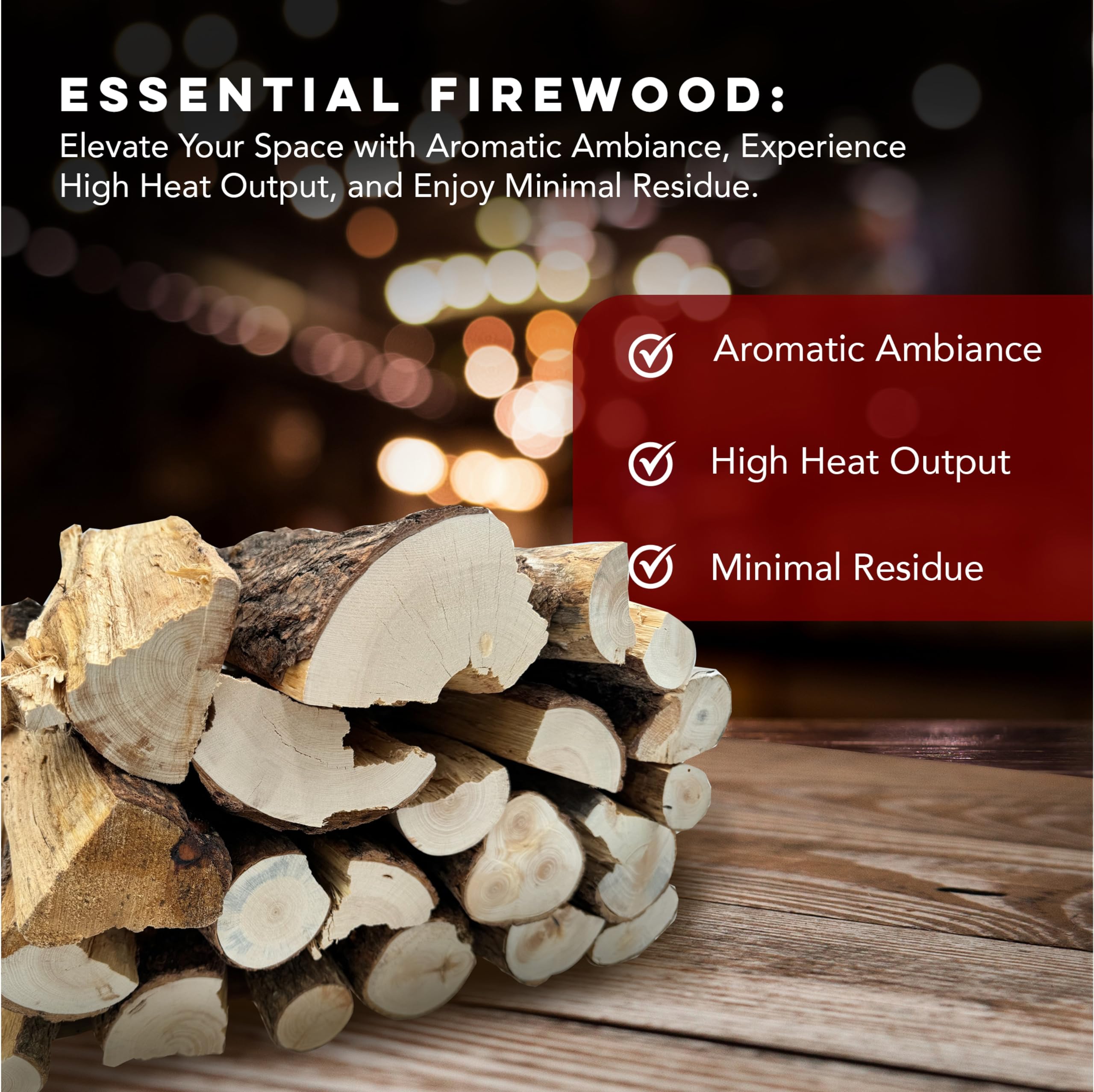 Amazon.com : Old Wood Piñon Firewood, Approximately 70lbs Box