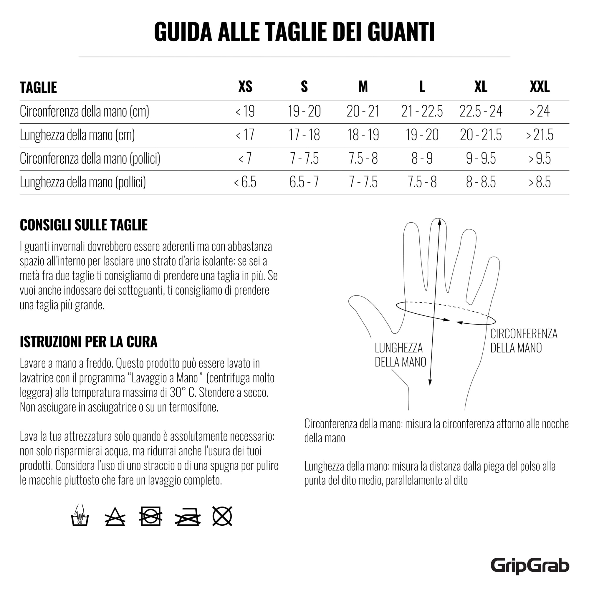GripGrab Polaris 2 Guanti Invernali Impermeabili da Ciclismo, Imbottiti, Antivento, Protezione Termica per La Pioggia, Unisex Adulto