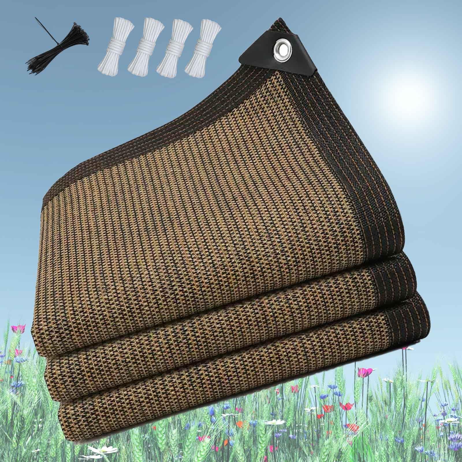 Filet d'ombrage extérieur pour terrasse en été, bâche de protection 6x6m pour jardin