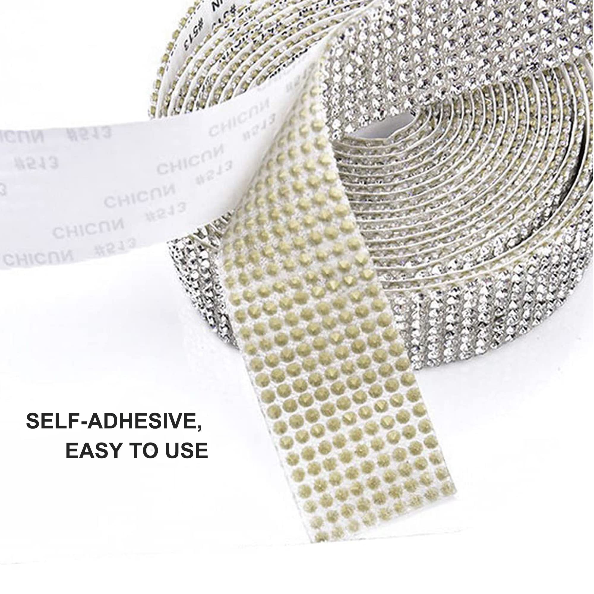 Handi Stitch Zilver Kristal Strass Diamant Lint - 9,14 m Rol - 12 cm Breed – Doe het... | bol