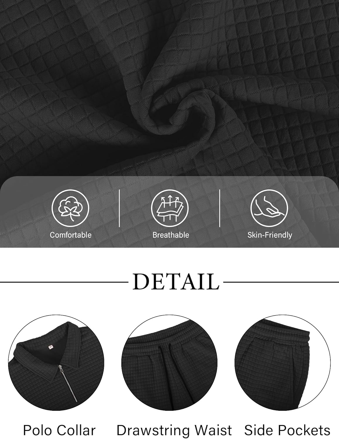 JEMLDL Men's Short Sets 2 Piece Polo Shirt Summer Outfits Casual Fashion Tracksuits Short Sleeve Travel Clothes