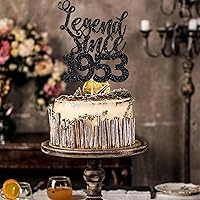 Vista 4 de 1 pieza de decoración para pastel de 70 cumpleaños de la leyenda desde 1953, setenta y hola 70, divertido 80 y fabulosa decoración de pasteles