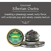 Vista 2 de Olma Siberian Osetra Aurora Black Caviar – Perlas de grano medio, grado superior, 1 oz / 28 g