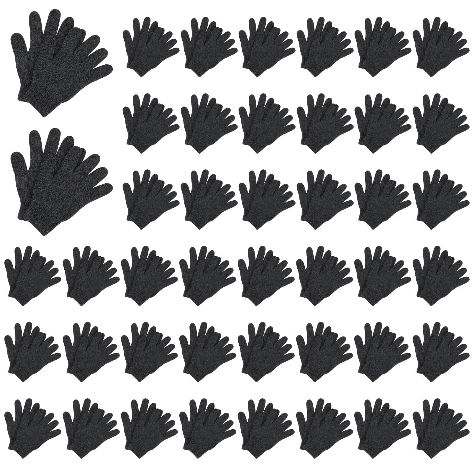 Suhine 150 Pair Winter Gloves Bulk for Homeless People