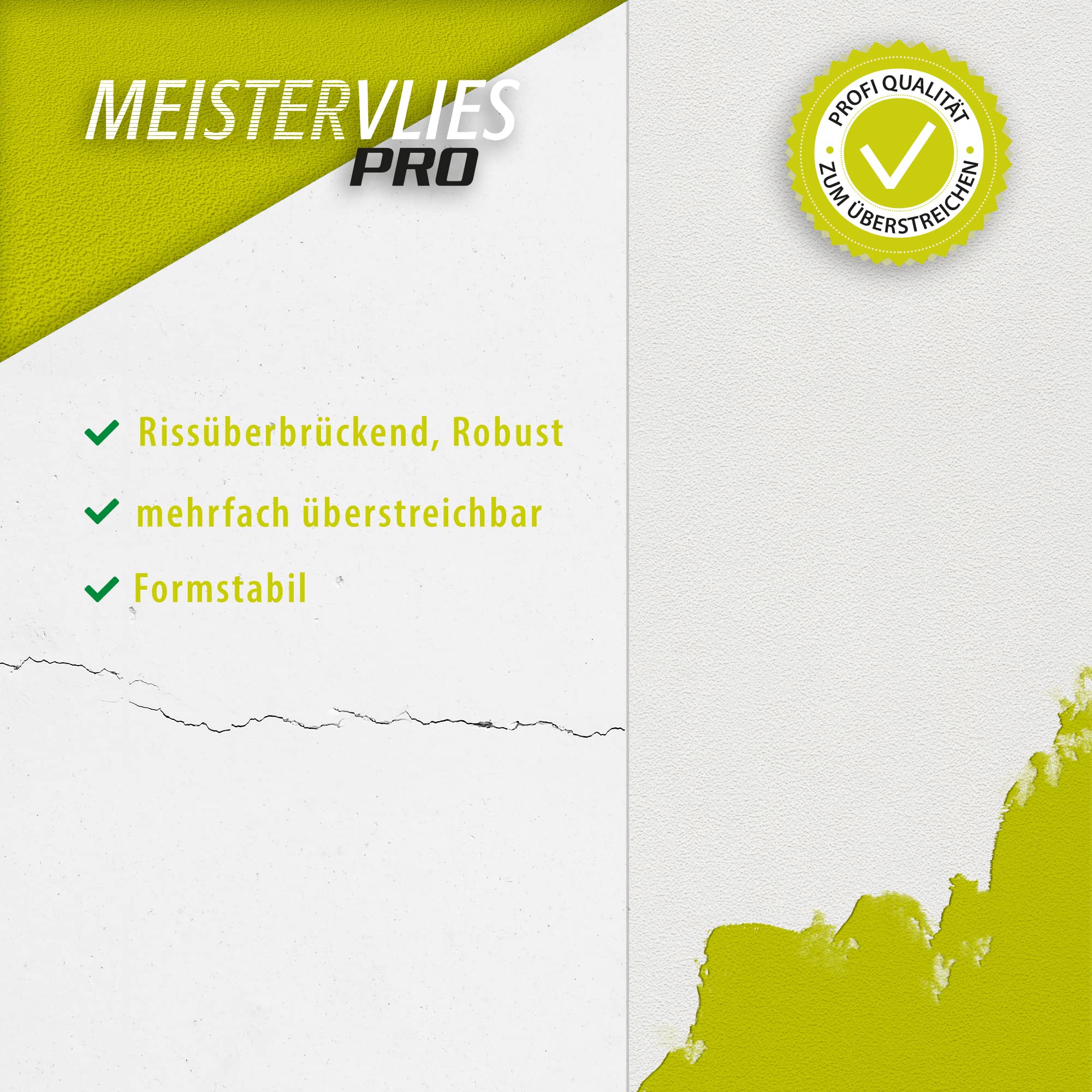 A.S. Création überstreichbare Vliestapete Meistervlies Tapete 25,00 m x 1,06 m weiß Made in Germany 310019 3100-19