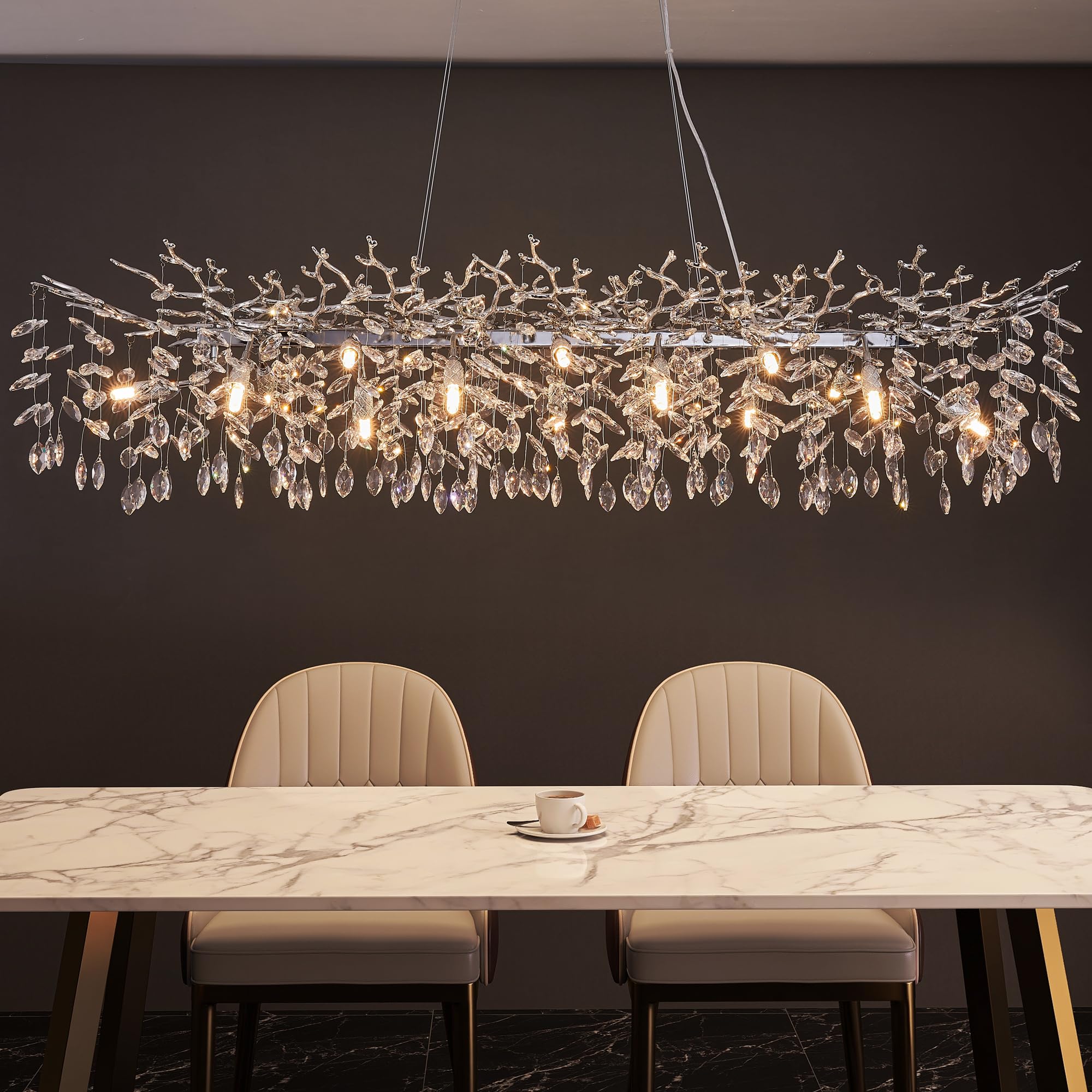 Witkey Modern Tree Branch Chandelier