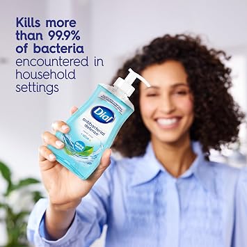 Dial Antibacterial Foaming Hand Wash, Spring Water, 7.5 fl oz (Pack of 6) & Antibacterial Liquid Hand Soap, Spring Water, 11 fl oz (Pack of 4)