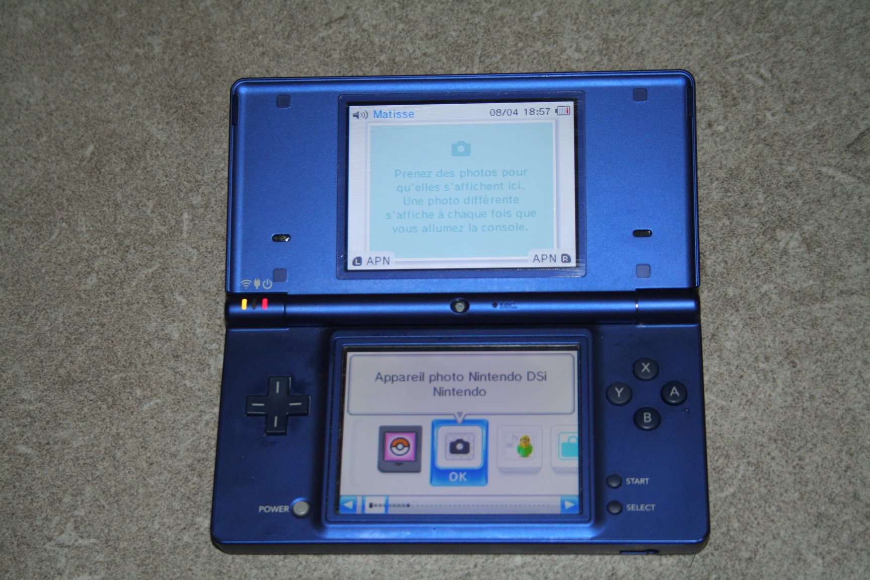 Console Nintendo DSi - bleu métal