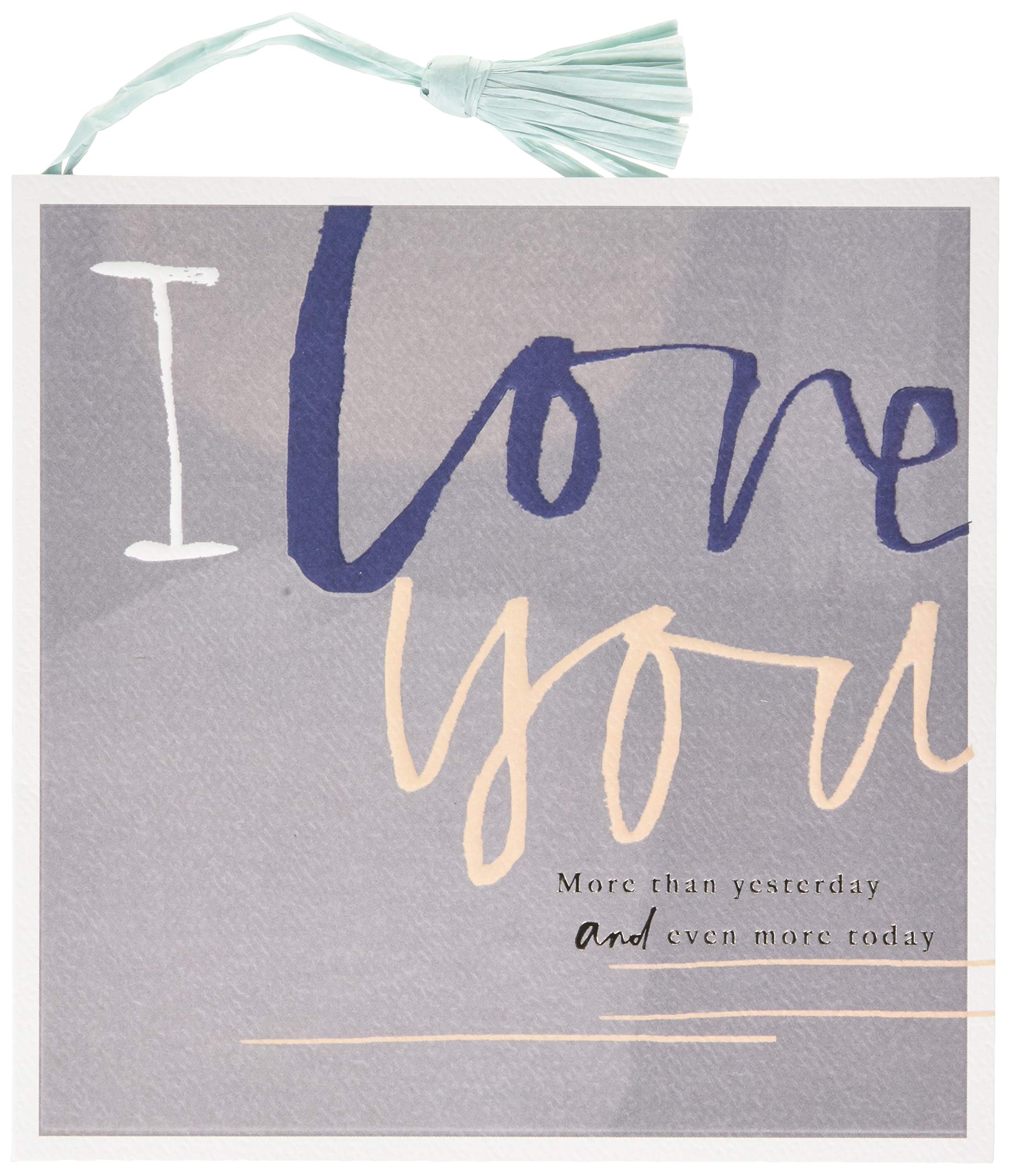 Birthday Card for The One I Love from Hallmark - Embossed Text Design