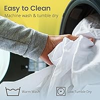 Vista 5 de SafeRest Protector de colchón impermeable tamaño individual – Funda de cama suave, transpirable y ajustada con bolsillos elásticos de 18" – Funda