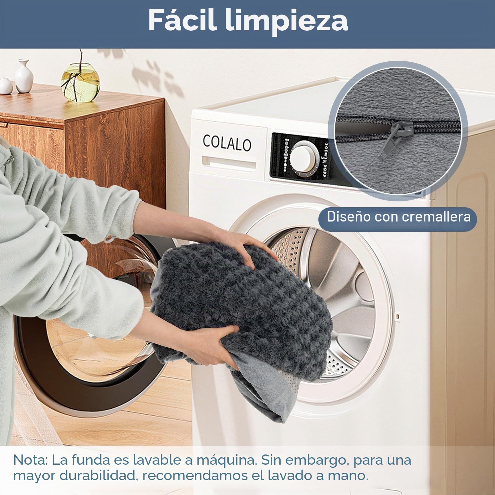 GYMAX Cama Perro Grande, Cama Ortopédica para Perro con Funda Extraíble y Lavable, Sofá para Perros (XXL-135 x 91 x 18 cm)