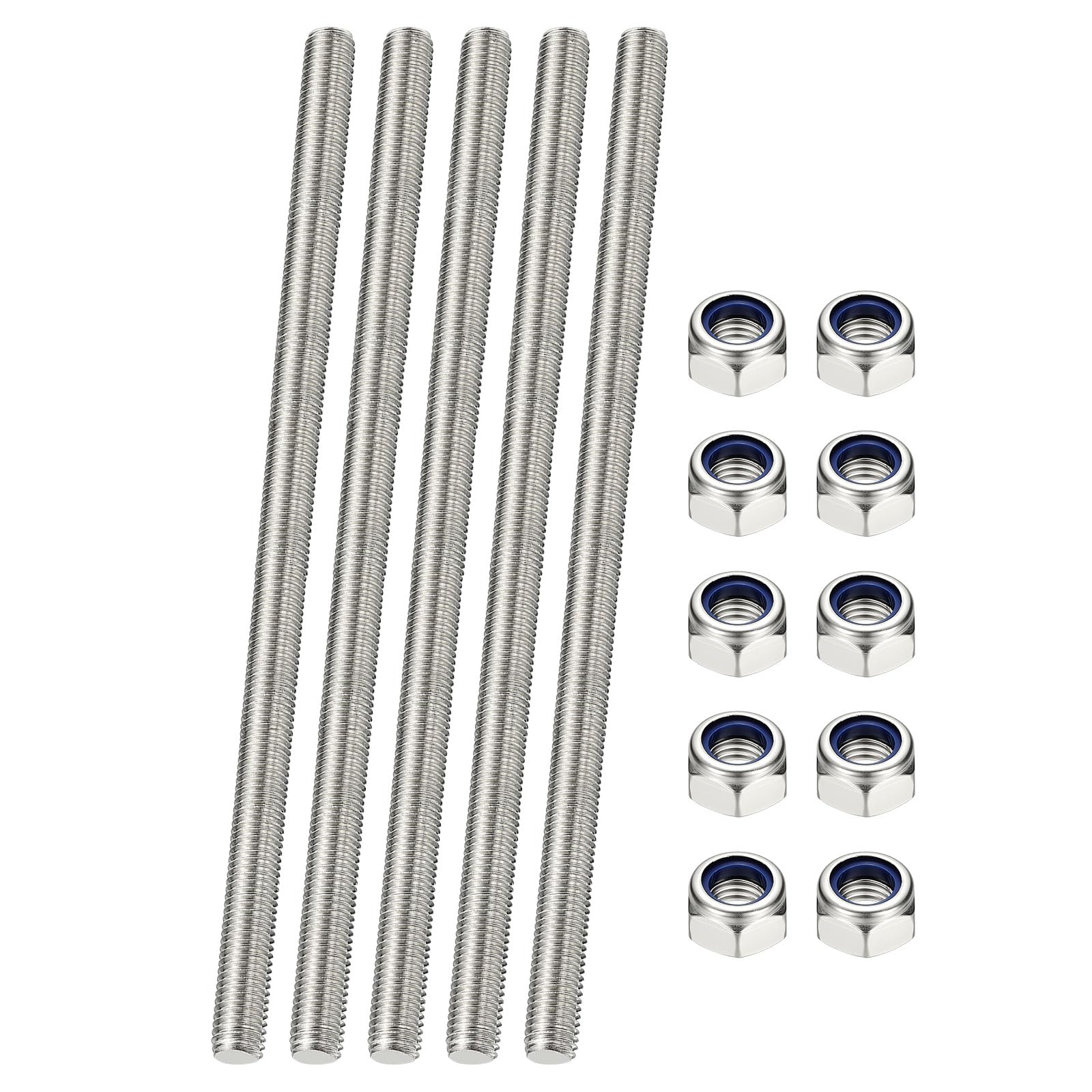 PATIKIL 5 Pcs Fully Threaded Rod