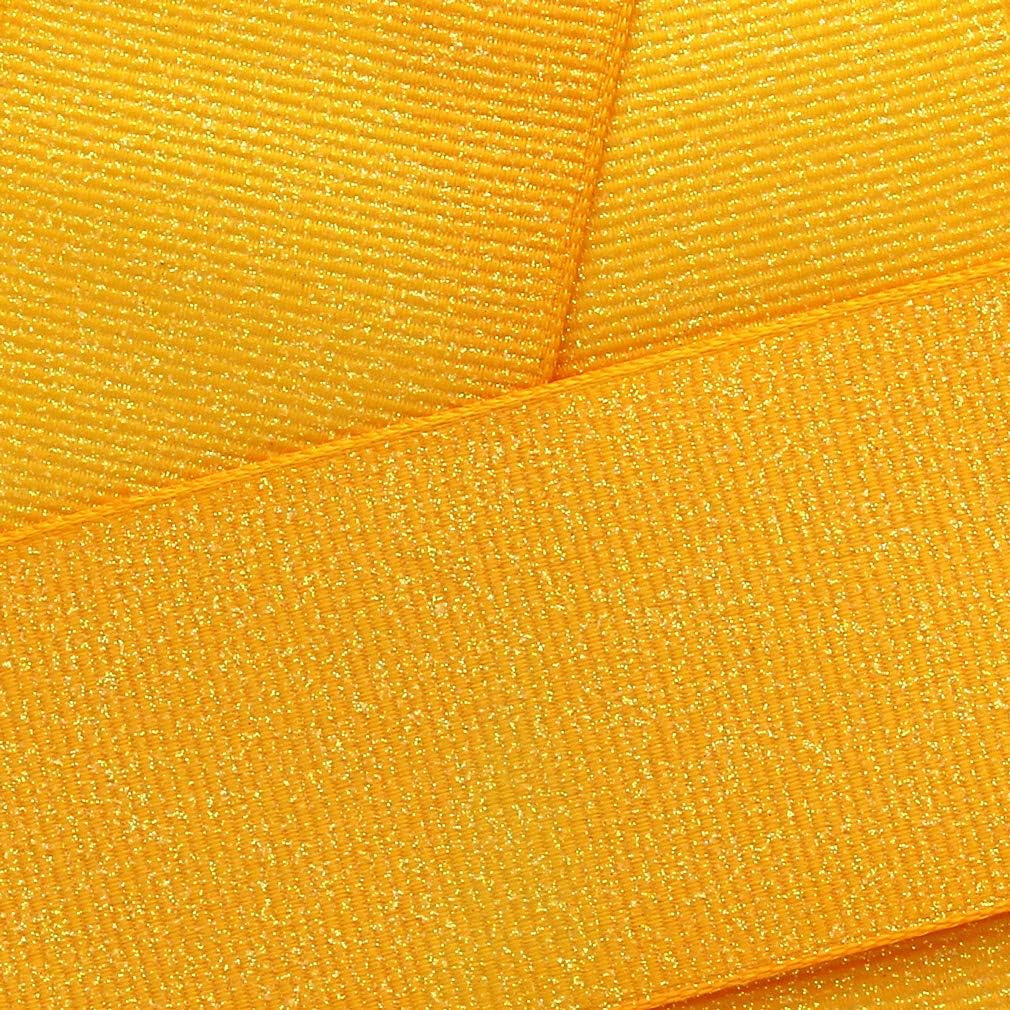 HBC 7/8" Dazzle Glitter Grosgrain Ribbon White 100 Yard