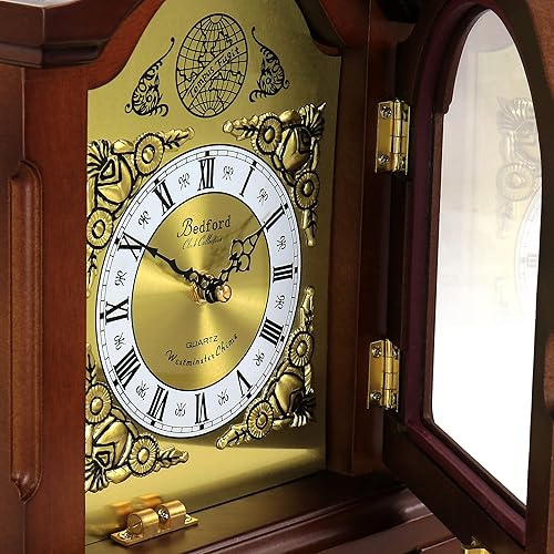 Miniatura 5 de Bedford Clock Collection Redwood - Reloj de repisa con campanillas