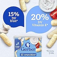 Vista 5 de Gerber Graduates Lil 'Crunchies, Cheddar suave, 1.48 oz (6 unidades)