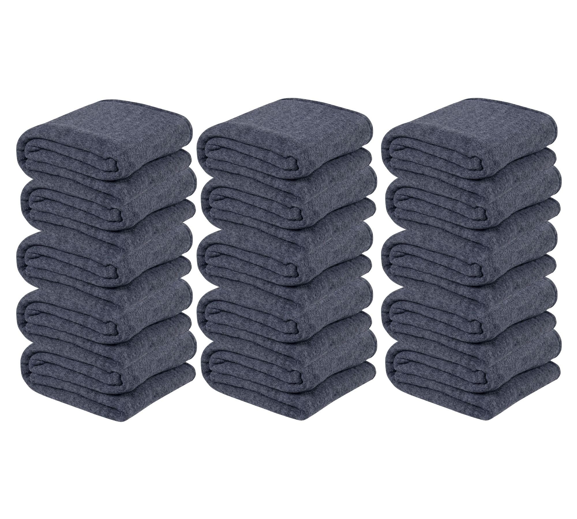 VAS COLLECTIONS Woolen Blanket Warm and Super Soft Heavy Weight Single Bed Blankets for Heavy Winter (Grey,152X225 cm,1400 Gram) (Charcoal & Grey), Breathable (15)