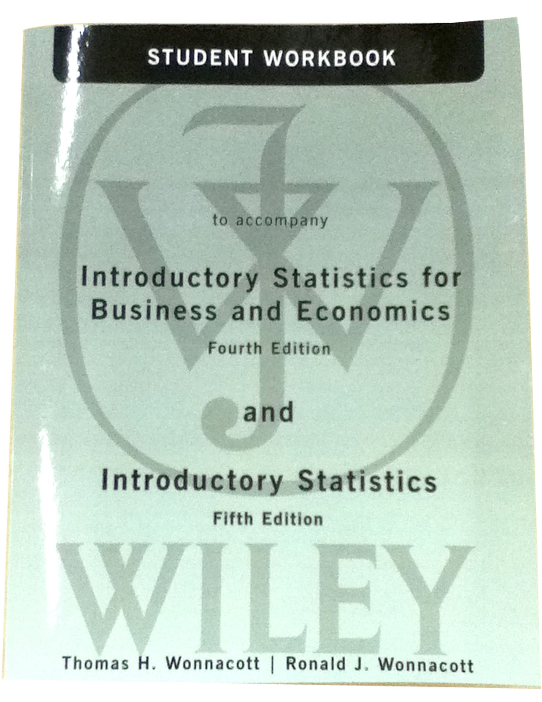 Student Workbook to accompany Introductory Statistics for Business and Economics, 4th Edition - Image 3