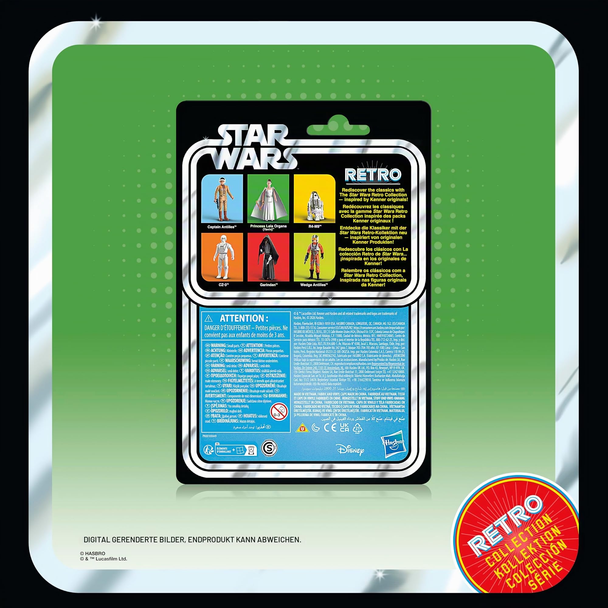 Star Wars Retro-Kollektion Neue Hoffnung Episode IV Action-Figuren 6er-Pack zum Sammeln (9,5 cm)