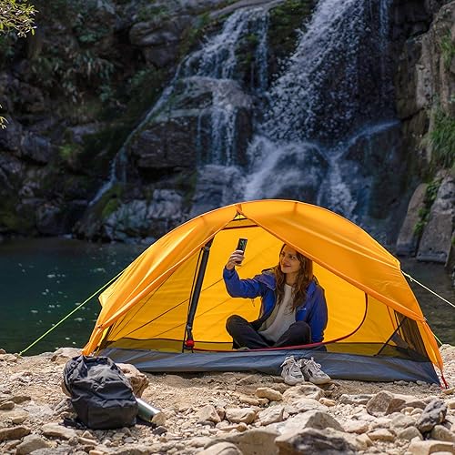 Miniatura 7 de KAZOO Tienda de campaña impermeable ultraligera para 12 persona, ligera, tienda de campaña para 12 personas, tienda de campaña de senderismo, marco