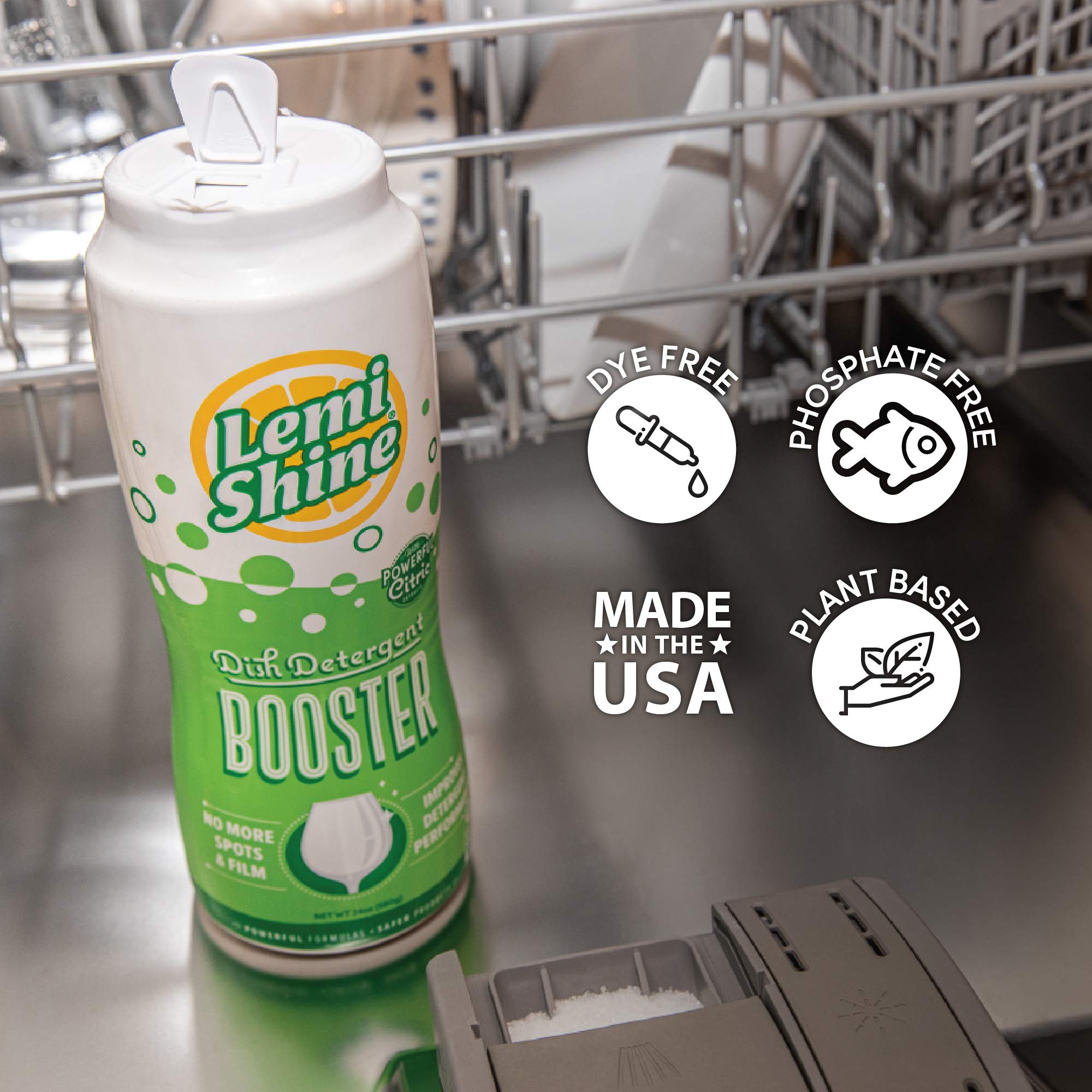 Buy Lemi Shine Dish Detergent Booster, Hard Water Stain Remover, Multi
