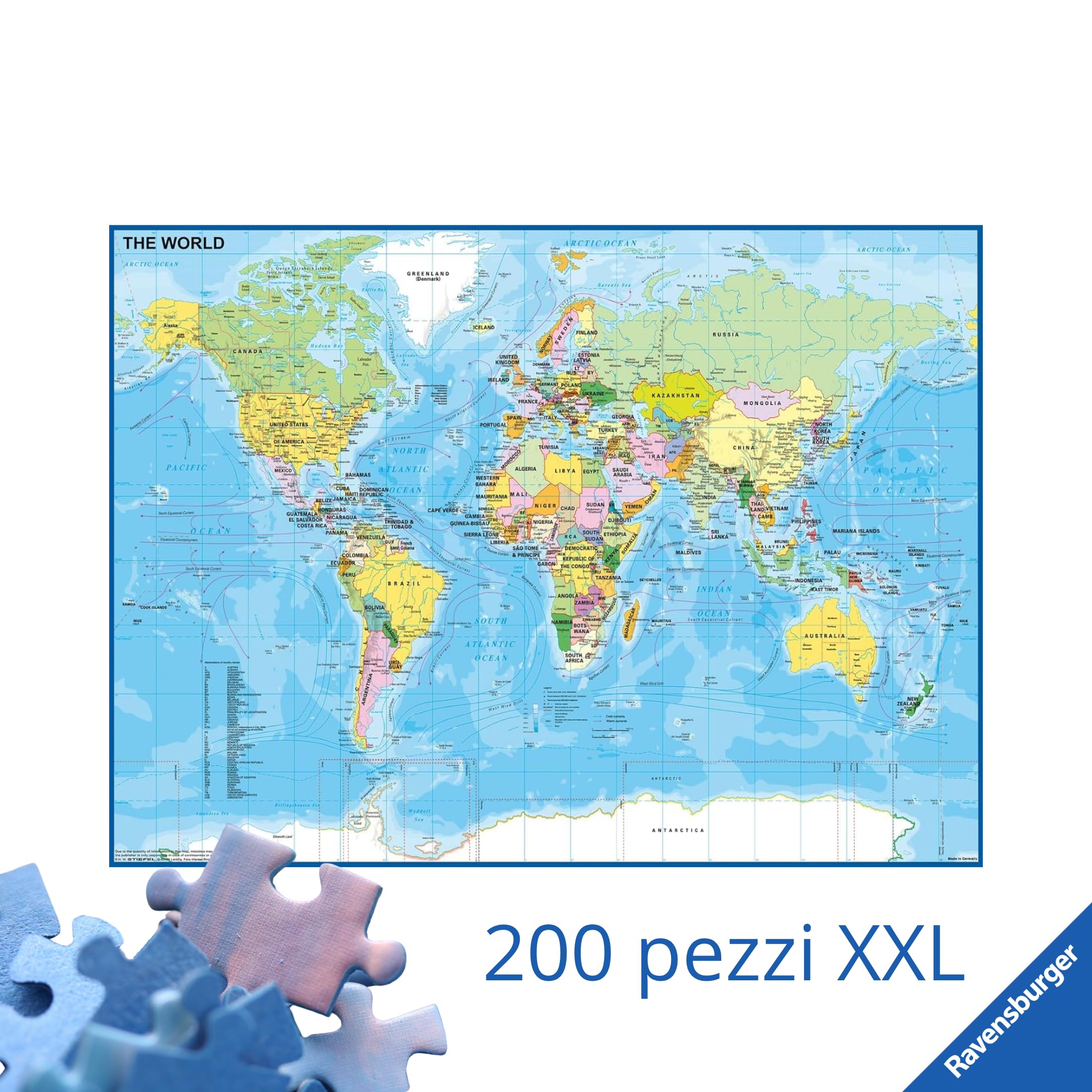 Boppi Puzzle Rotondo Mappa Della Germania 150 Pezzi - Per Bambini 5-8 Anni In Carta Riciclata, Diametro 58 Cm