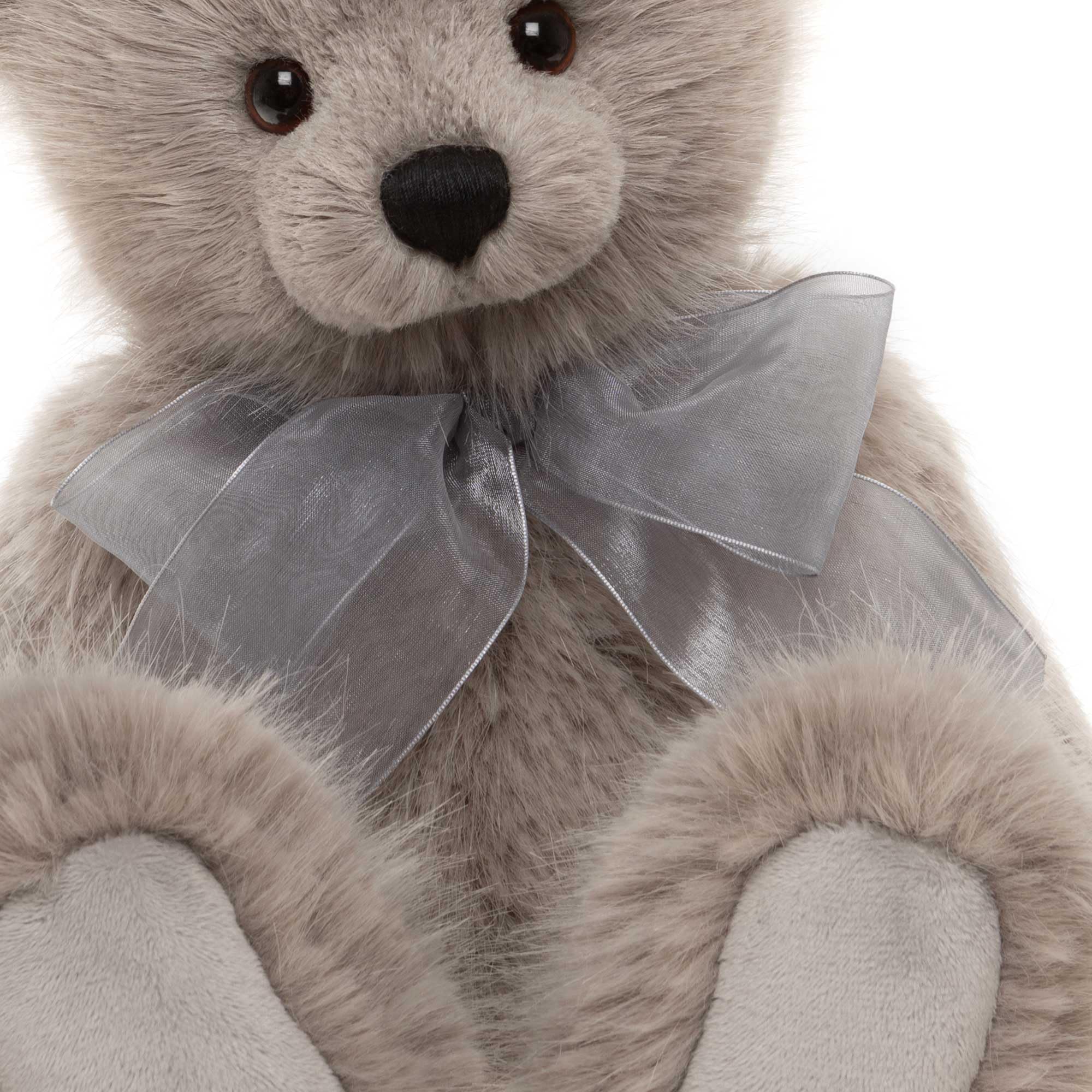 Charlie Bears Srebrna brzoza | tradycyjny styl szary pluszowy miś kolekcjonerski