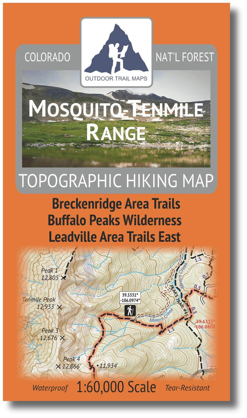 Mosquito/Tenmile Range - Colorado Topographic Hiking Map (2020)
