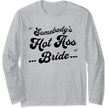 Funny Wedding Night Hot Ass Bride Groom Wife Groovy Long Sleeve T-Shirt