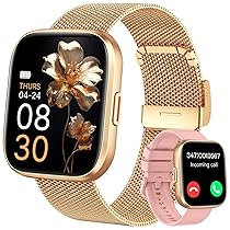 Smartwatch Donna, 1,91″ HD Orologio Smartwatch Donna con Chiamate Bluetooth, 120+ Modalità Sport, Monitoraggio Salute 24, 7, Impermeabile IP68, Fitness Tracker Compatibile con Android e iOS, Oro rosa