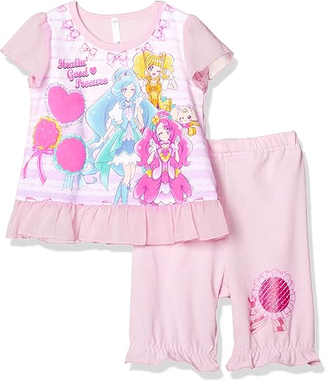Amazon バンダイ パジャマセット ヒーリングっど プリキュアカラチェンパジャマ ガールズ ピンク 日本 130 日本サイズ130 相当 パジャマ 通販
