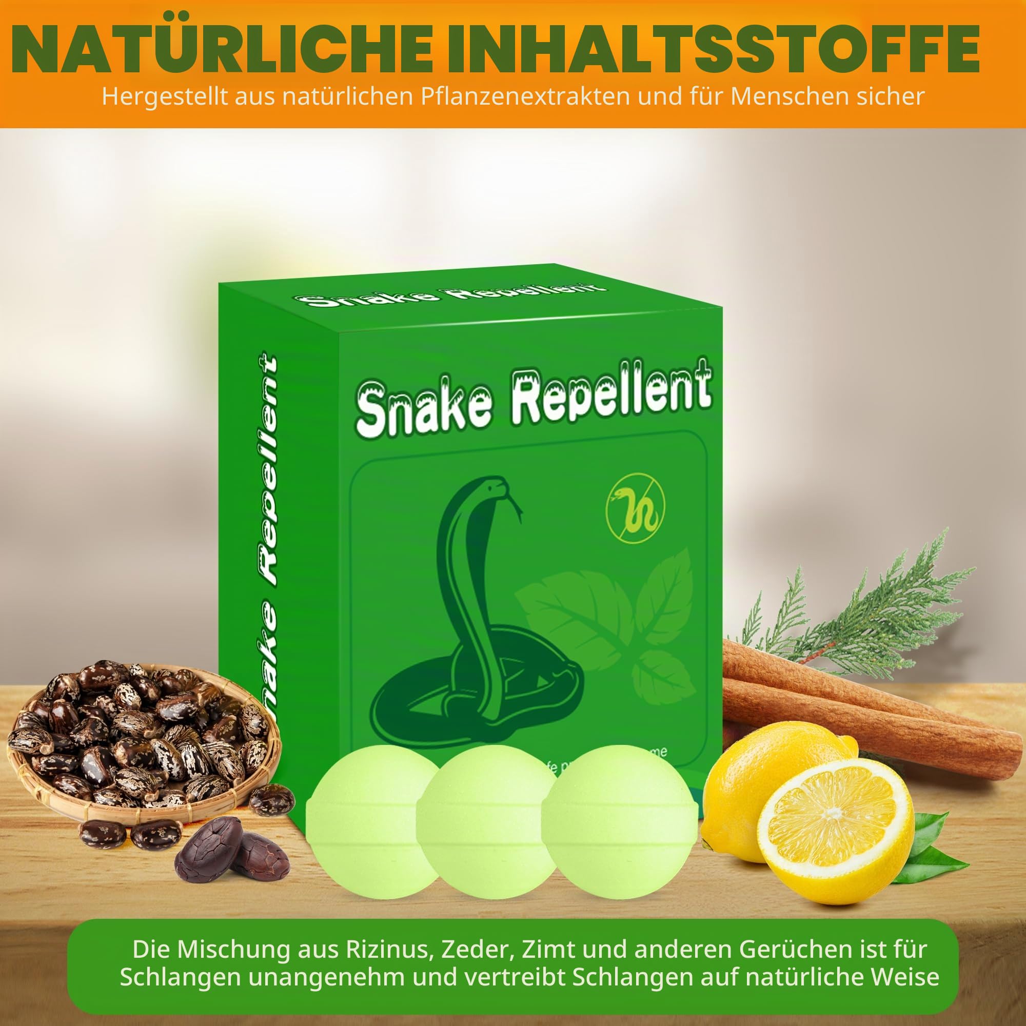 36 x Hof-Schlangenabwehrmittel, leistungsstarker Eidechsenabwehr, für den Innen- und Außenbereich, für Gartenrasen, natürliches Eidechsenabwehr, für Outdoor-Fischerei
