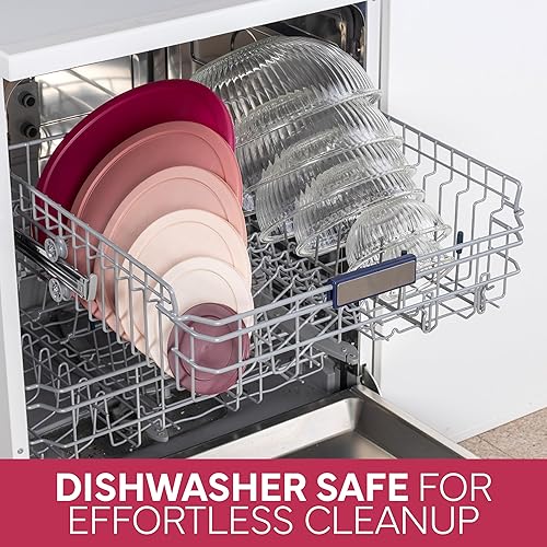 Miniatura 5 de COOK WITH COLOR Juego de 12 cuencos de vidrio para mezclar con tapas, cuencos de vidrio de borosilicato para cocinar, hornear y preparar comidas,