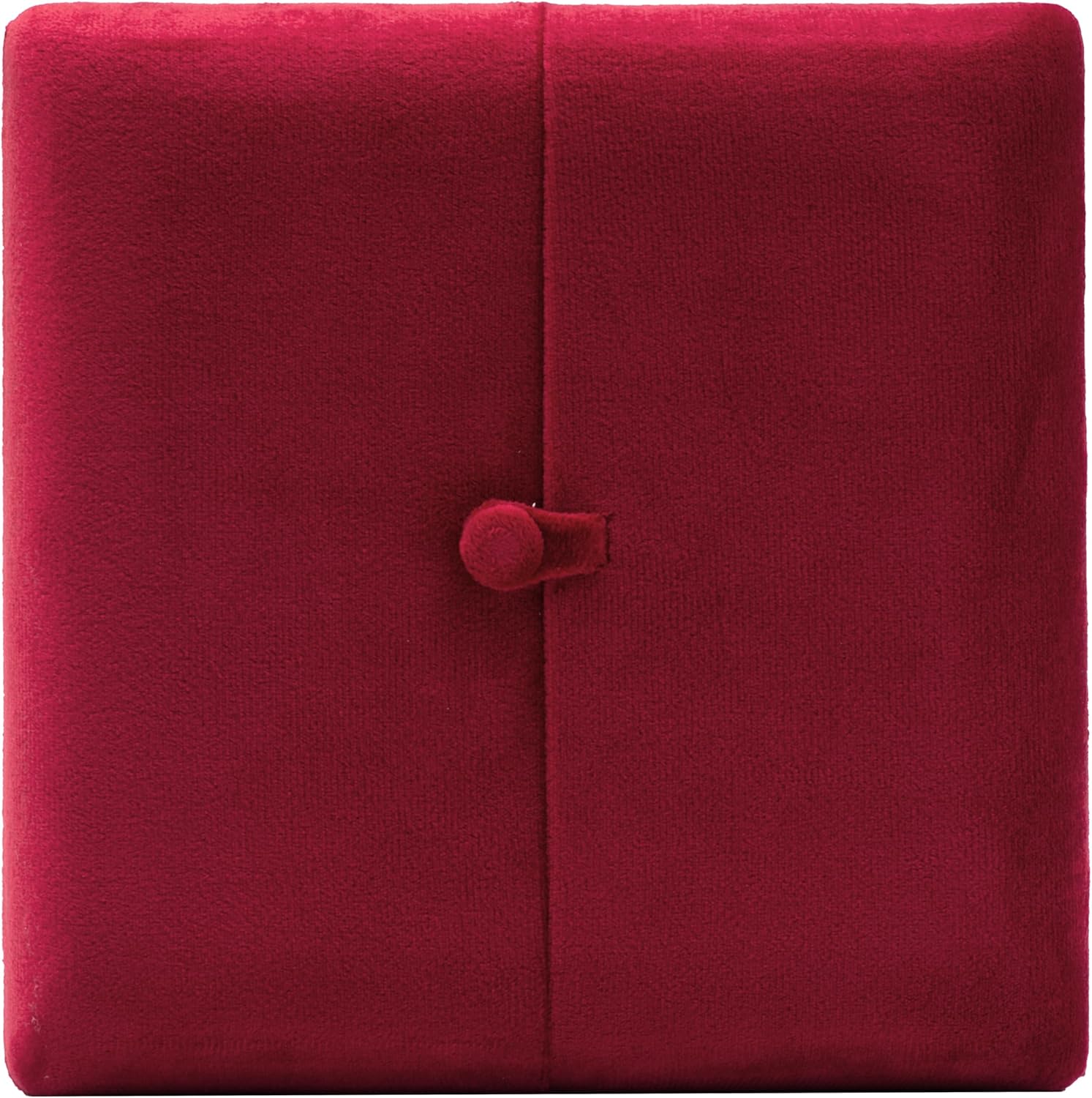 Velvet Big Pearl Necklace and Ring Earring Pendant Gift Box Jewelry Storage Case (Red)
