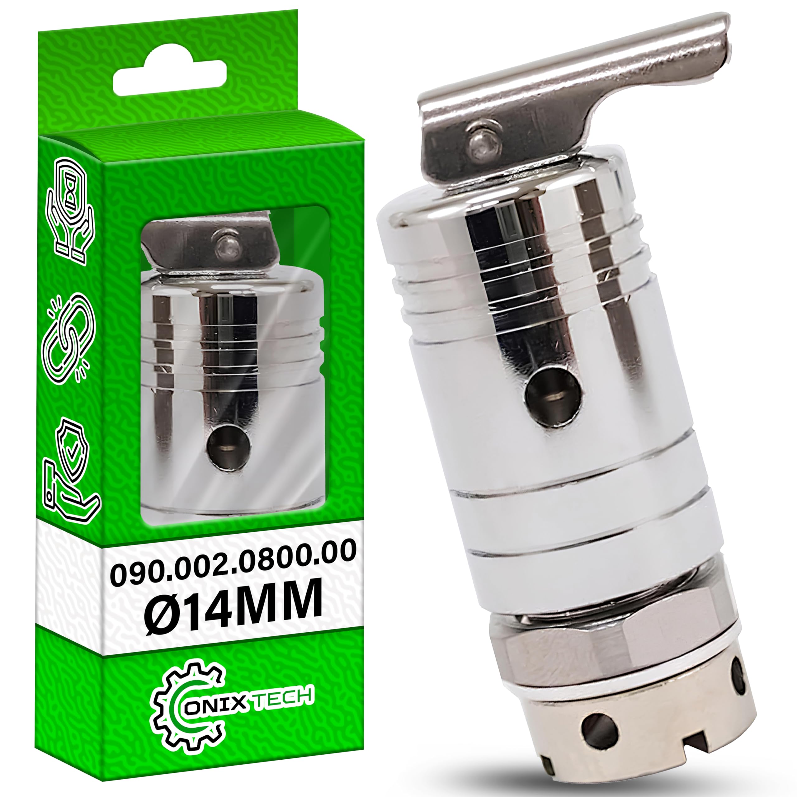 ONIX TECH Valvola Pentola a Pressione Ø 14 mm con Codice Originale 090.002.0800.00 090002080000 per Lagostina in Acciaio Inox - Garanzia di 5 Anni