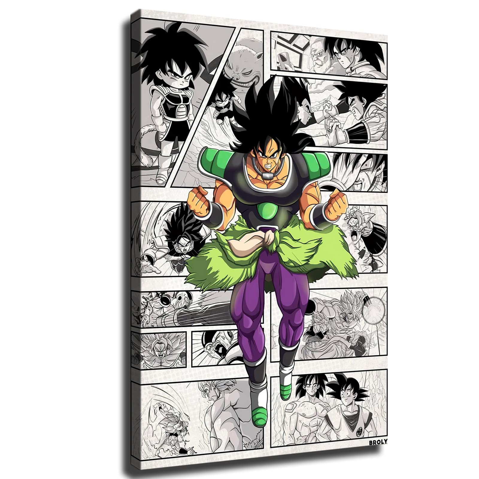 Amazon.co.jp: ドラゴンボール ポスター ブロリーキャンバス HD 