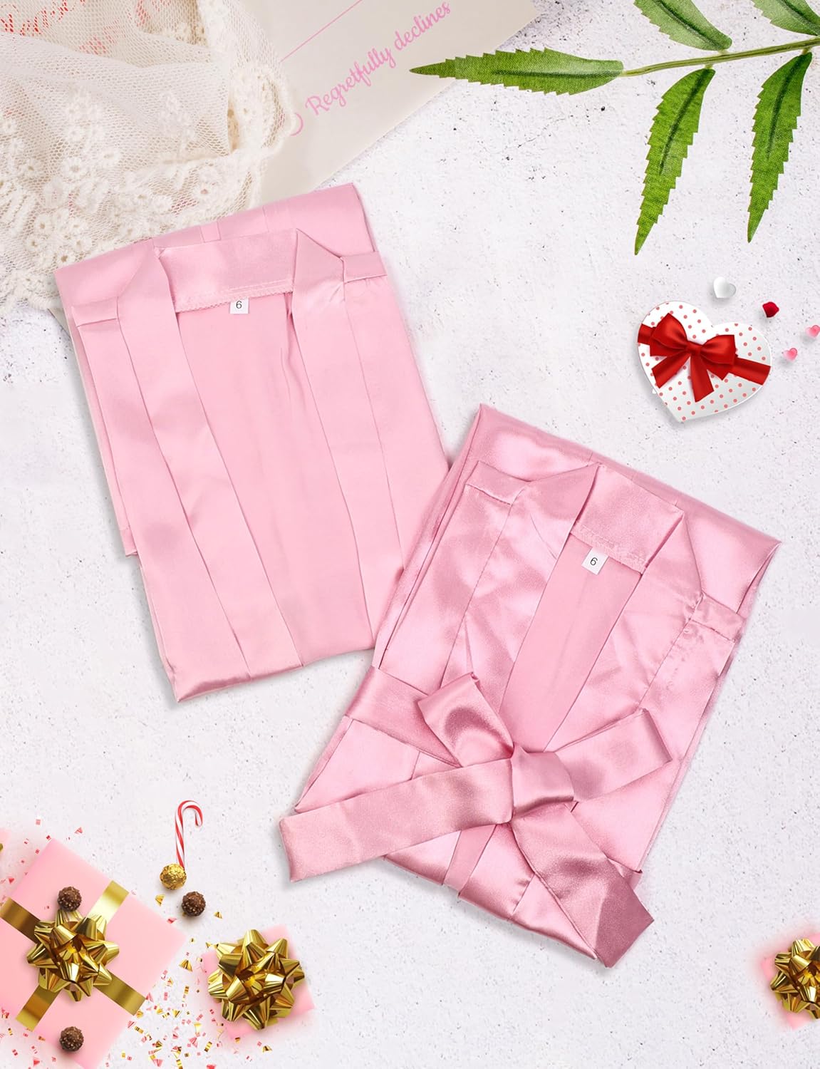 12Pcs Girls Silky Robes Kimono Birthday Kids Spa Party Wedding Bridal Party Flower Girl Robe