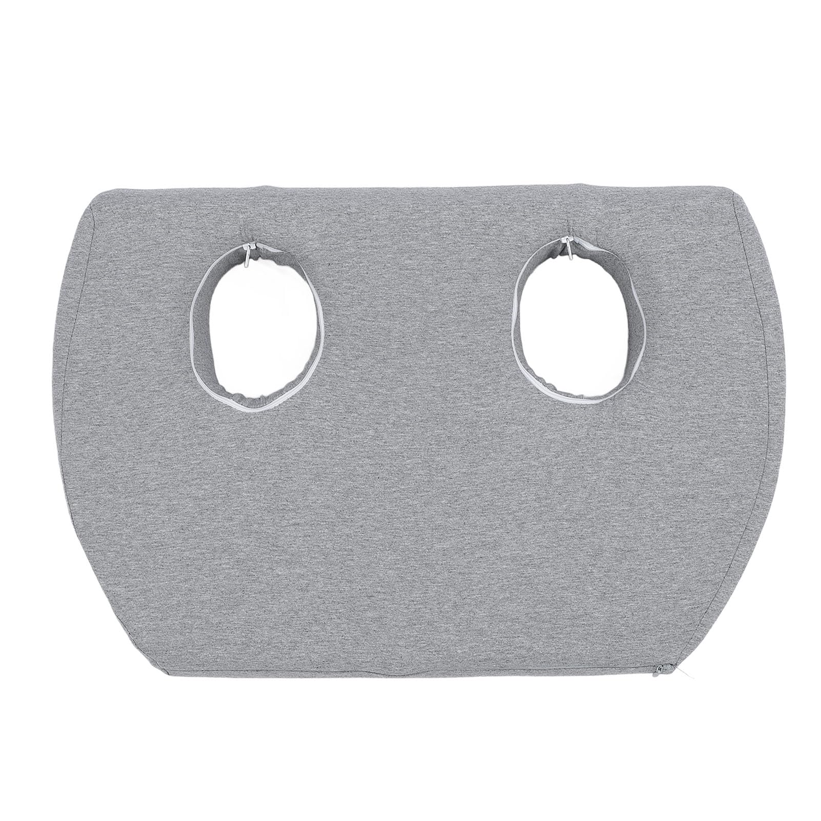 EMUKOEP Almohada para la Oreja con Doble Orificio, Almohada de Espuma Viscoelástica con Orificio para la Oreja para Quienes Duermen de Lado y Usan Auriculares