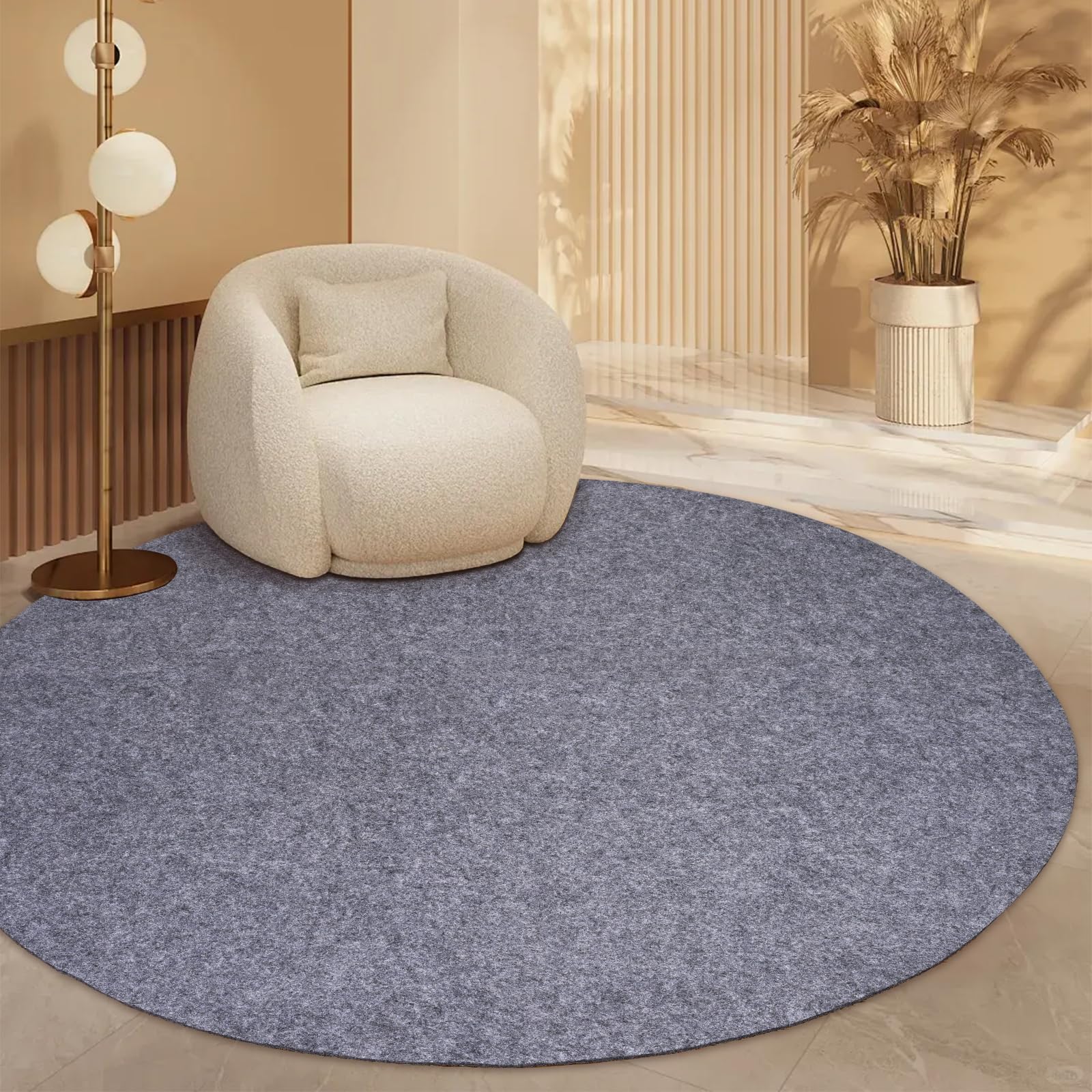 Yxzhyaba Round Waterproof Rug Pad