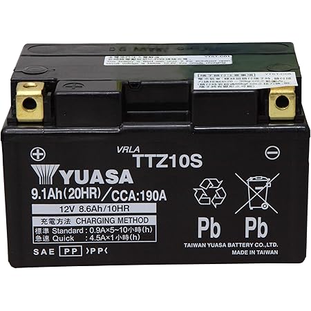 Amazon Amazon Co Jp限定 Taiwan Yuasa 台湾ユアサ Agm Bike Battery クロス付 Ttz10s 車 バイク 車 バイク