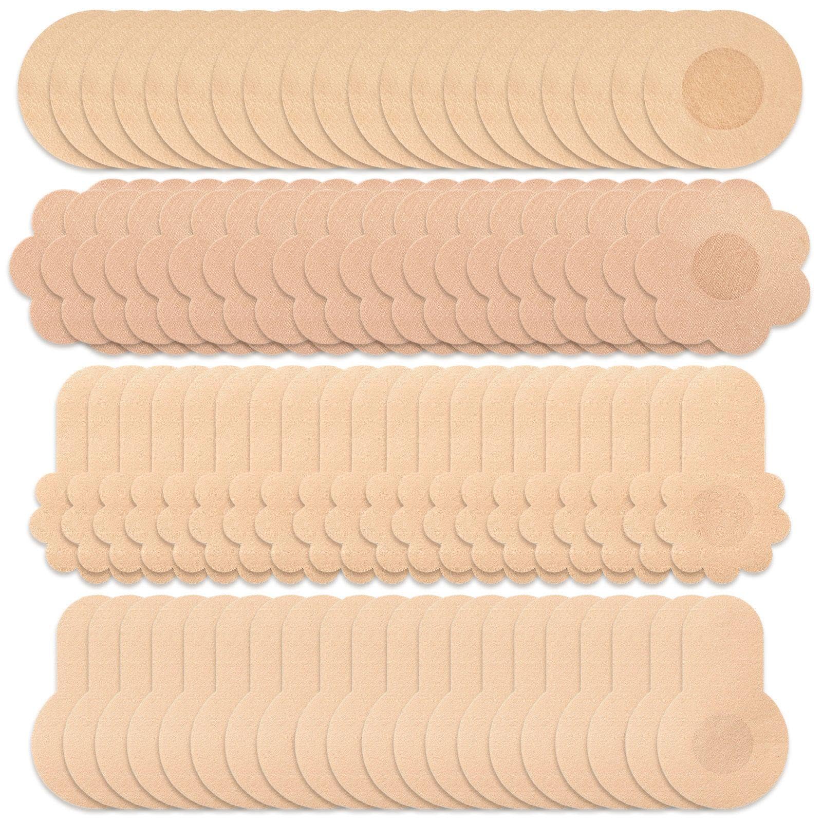 Rnskfg Unisex Color 40 Pairs Of Anti-Sagging Breast Patches, Invisible Breast Lifting Patches, Waterproof And Comfortable Breast Patches, And Breast Patches For Summer Suspenders.