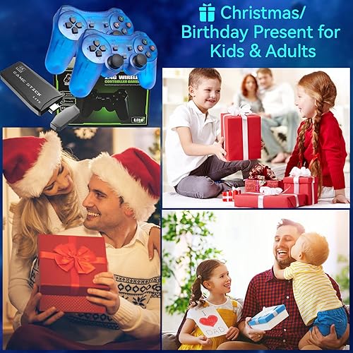 Miniatura 7 de 2025 New Retro Gaming Console, Game Stick, Retro Game Console with 20000+ Games & 15 Emulators, 4K HDMI Output, 2.4GHz Controllers for TV Plug and