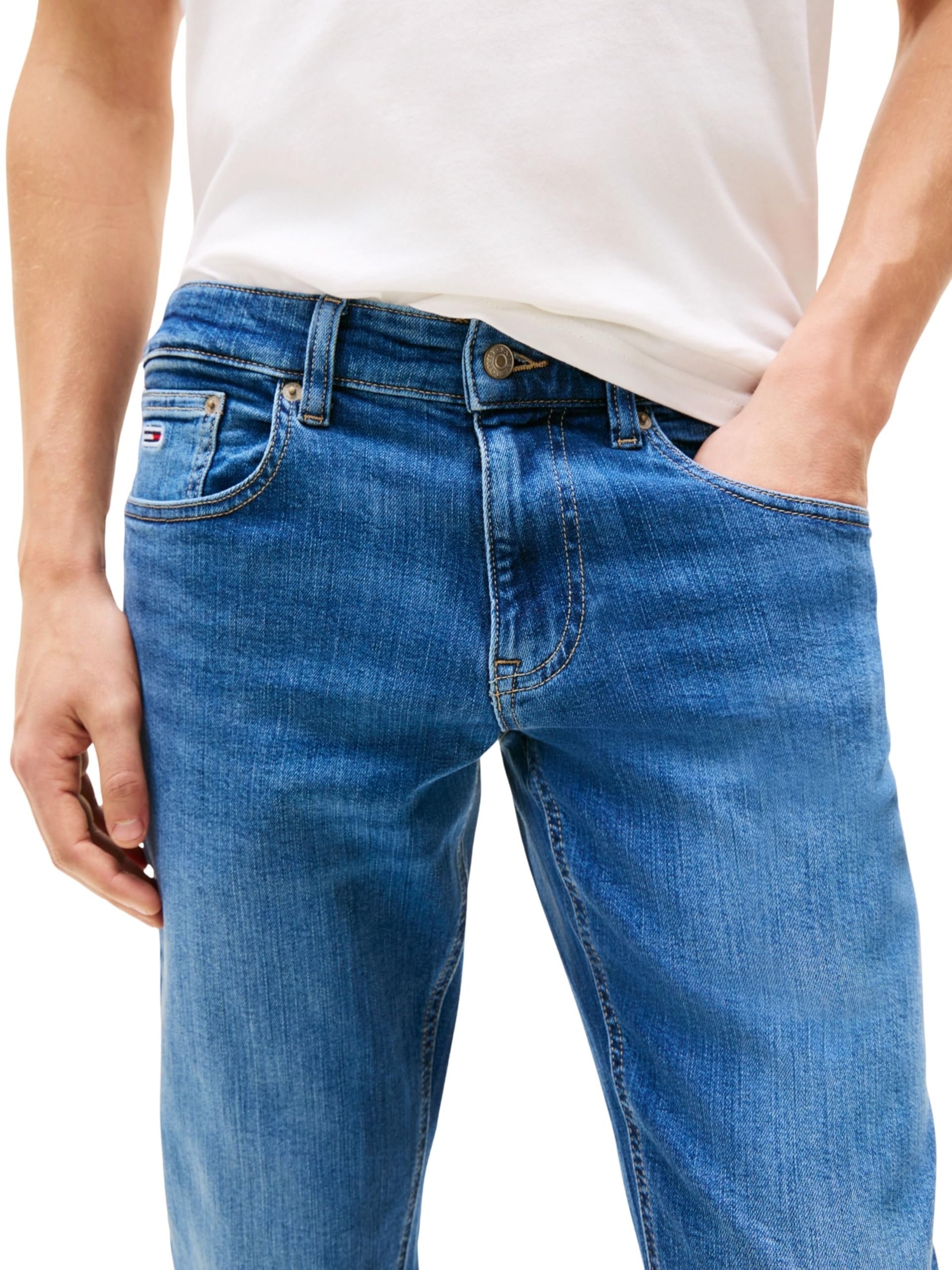 Tommy Jeans Herren Jeans Hose Scanton Slim Fit Stretch