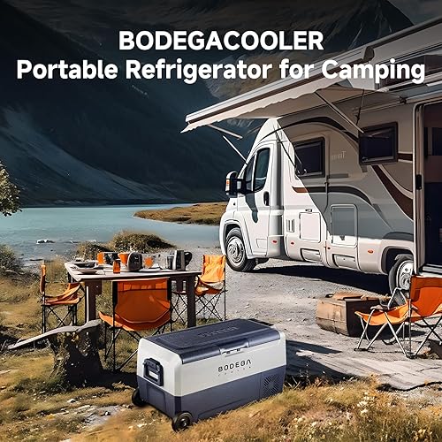Miniatura 5 de BODEGACOOLER Refrigerador de Coche de 12 Voltios, Congelador Portátil de 38 Cuartos de Galón, Refrigerador para Coche de Doble Zona con Control por