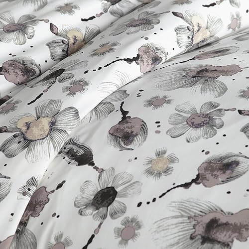 Miniatura 38 de Southshore Fine Living, Inc. Juego de funda de edredón de satén de algodón de fibra larga de 300 hilos, tamaño matrimonial/queen, azul ballard 07